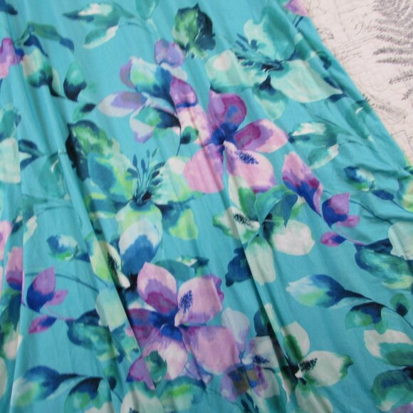 EUC Soft Surroundings Savoir Dress Heirloom Lilac Amaryllis Floral plus size 3X - Picture 3 of 9